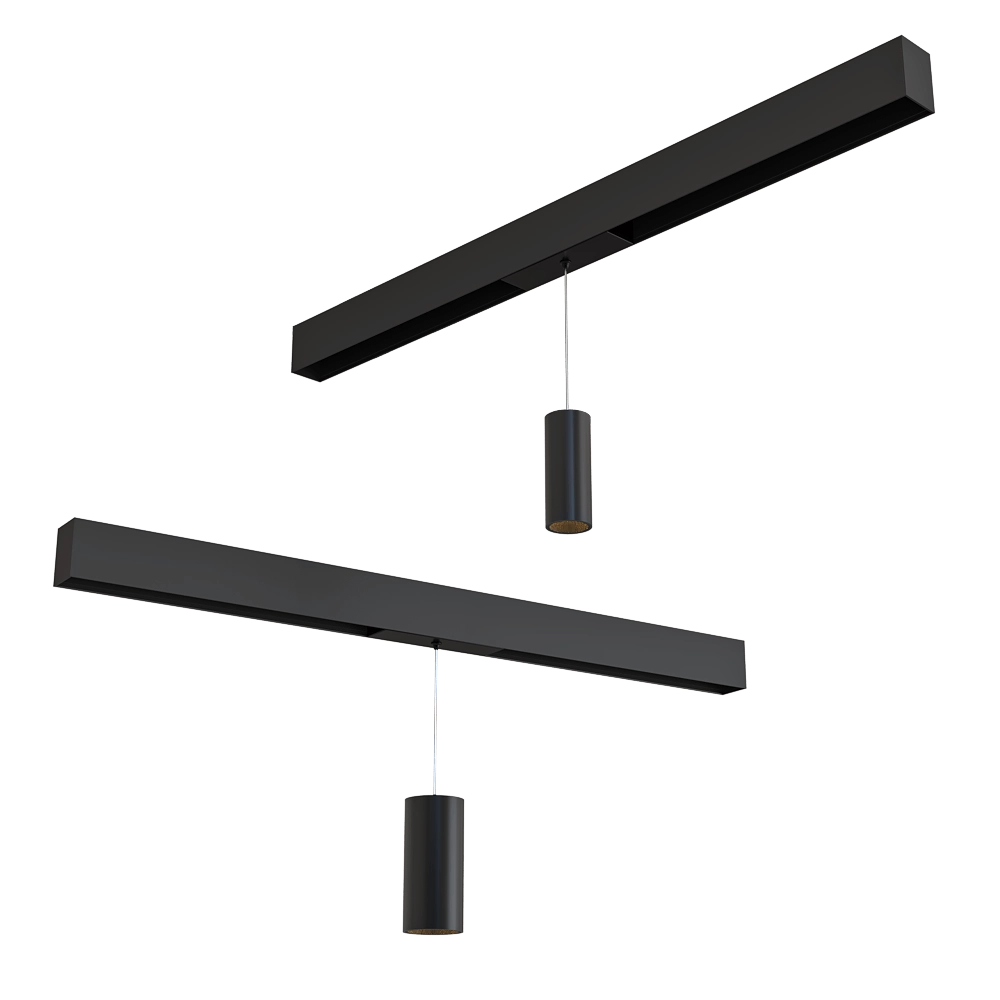 HOKASU - Pendant Lamp OneLine Tube Hang 3D Model