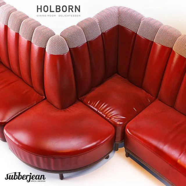 Holborn Dining Lounge Sofa Corners 3D Model