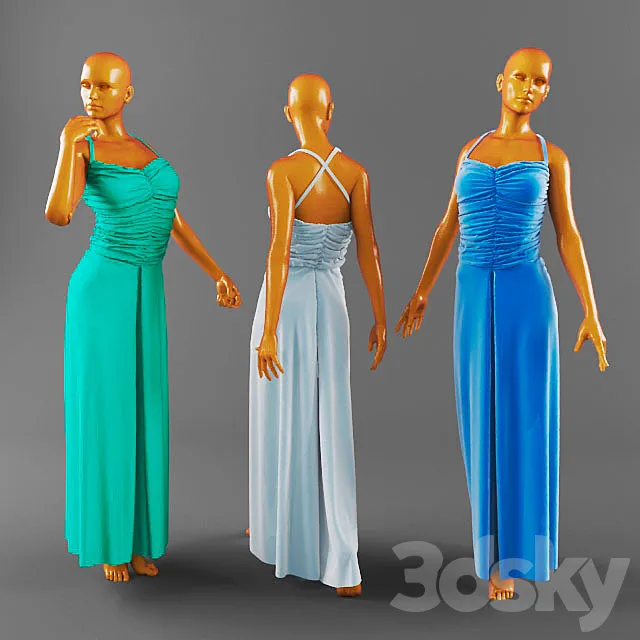 Holiday dress 3D Model