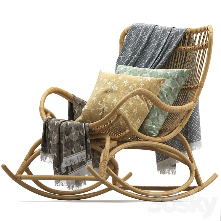Hollingsworth Rocking Chair 3D Model Free