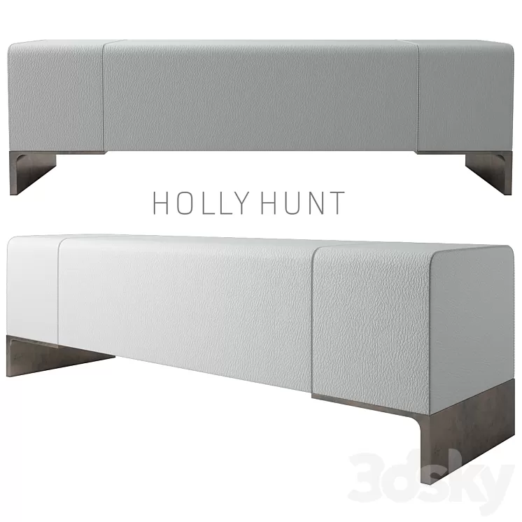 Holly Hunt Arakan Bench 3D Model