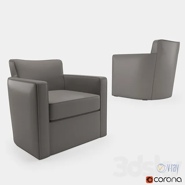 Holly Hunt Grace lounge chair 3D Model