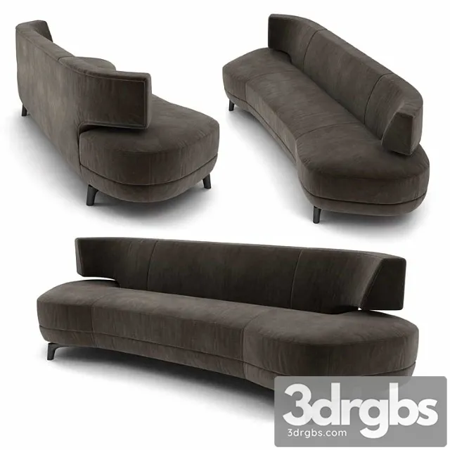 Holly hunt mesa sofa 3d model 2 3D Model Free