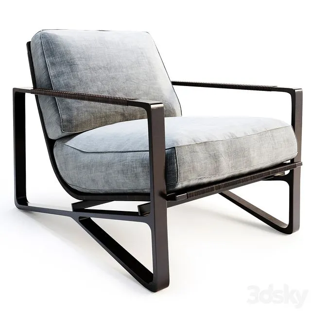 HOLLY HUNT - Omura Lounge Chair 3D Model