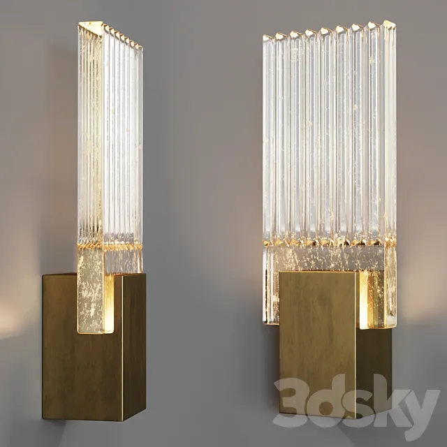 Holly Hunt Pleated Glass Sconce 3DModel