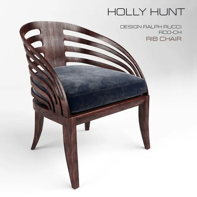 Holly Hunt RIB CHAIR 3D Model