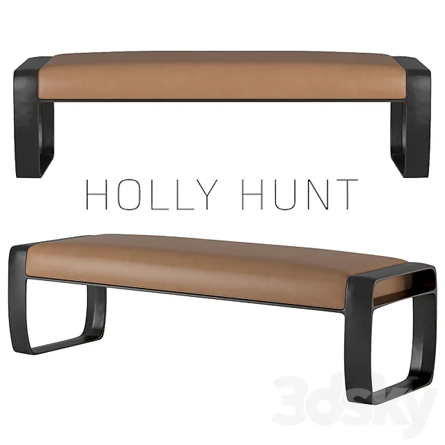 Holly Hunt Sabina Bench 3DModel