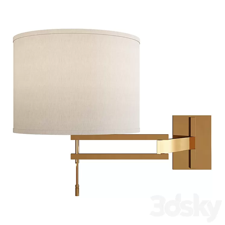 Holly hunt signature swing arm sconce 3D Model