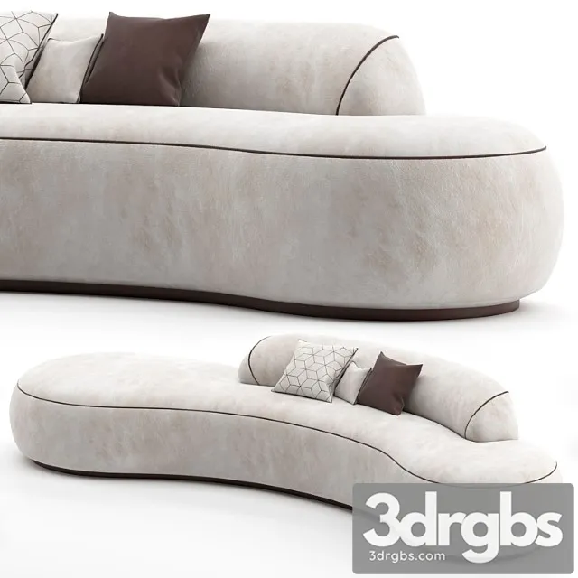 Holly hunt sofa 2 3D Model Free