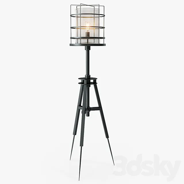 Holly Hunt Surveyor`s Floor Lamp 3DModel