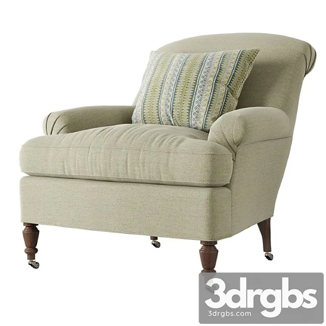 Hollywood At Home Peter Dunham Mc Armchair 3D Model Free