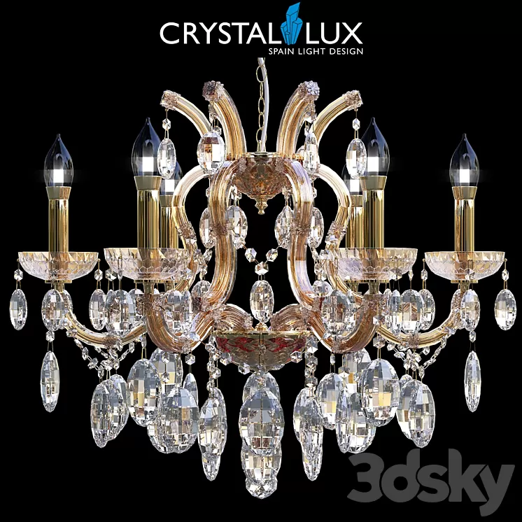 Hollywood SP6 Gold 3D Model