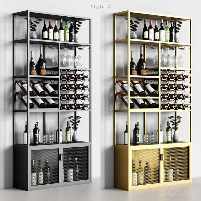 Homary Industrial Rack 03 3D Model