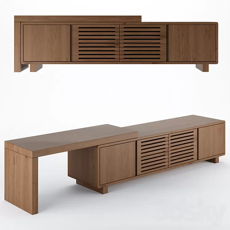 Homary Japandi 63 to 83 3D Model Free