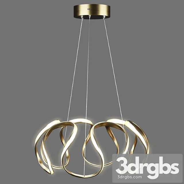 Homary Rola Gold LED Unique Geometric Chandelier Haning Pendant Light 3D Model Free