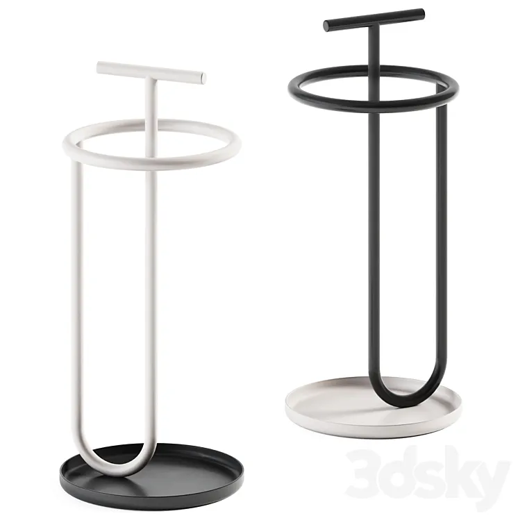 Hombre Umbrella stand by Connubia / Umbrella stand 3D Model Free