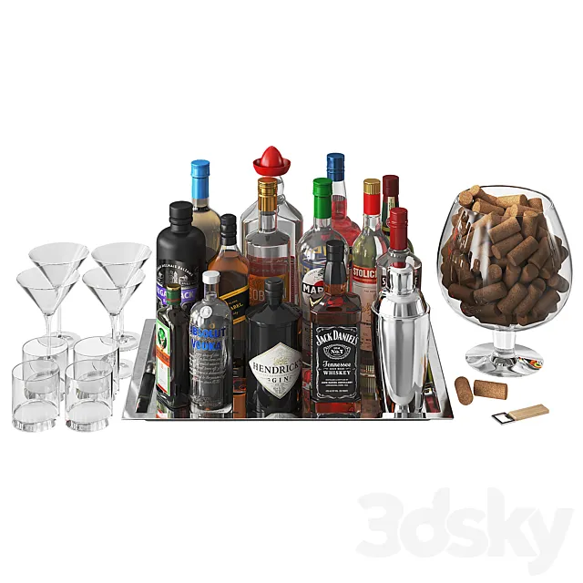 Home Bar Beverage Set 2 Free Download