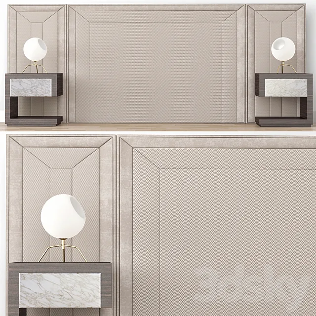 Home Beds Complements Louvre 3DModel