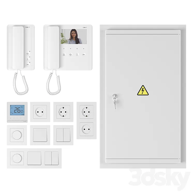 Home electrician (Schneider Electric Came) 3D Model