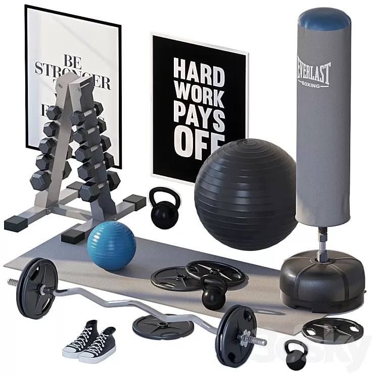 Home gym 2 3D Model