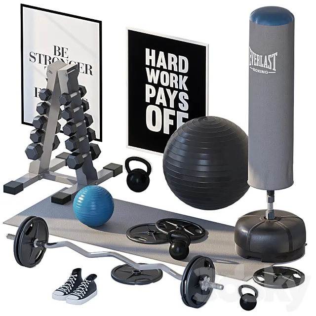 Home gym 2 3DModel