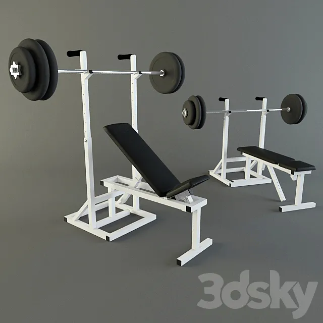 Home made trainer - Bench press 3DModel