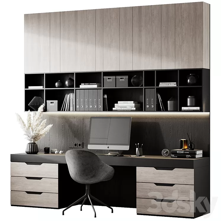 Home Office 2 3D Model Free