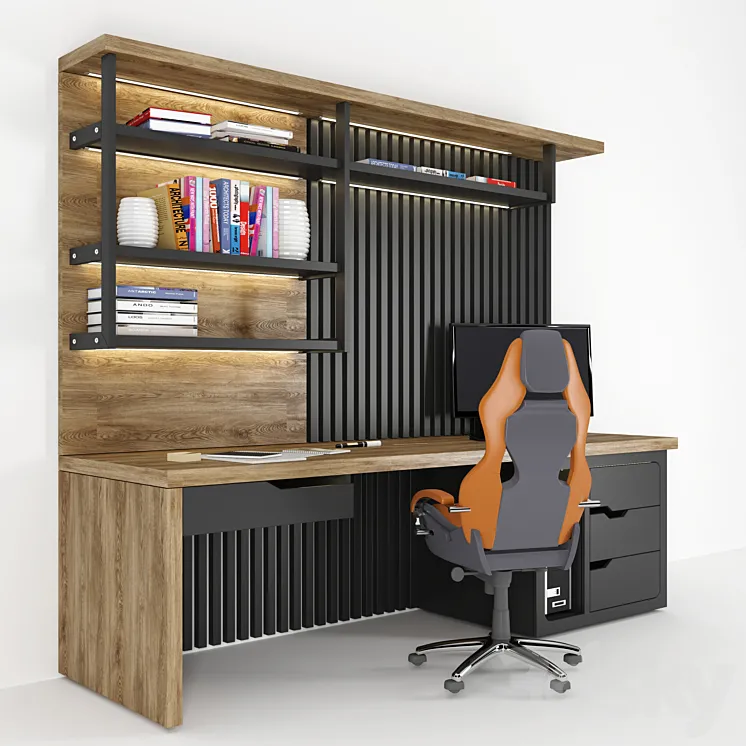 Home Office 3D Model Free
