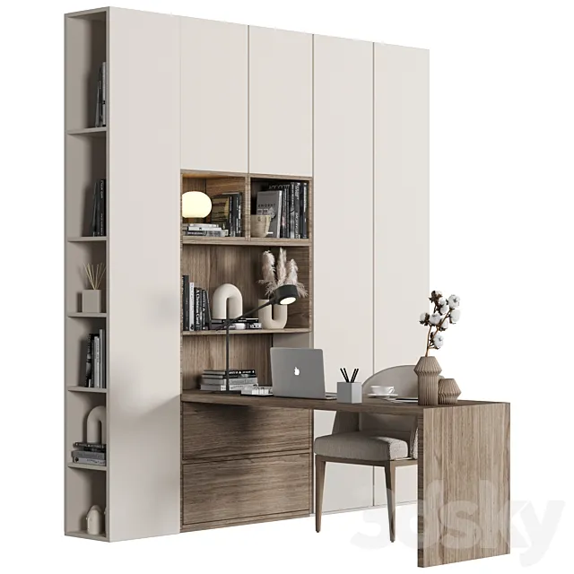 Home Office - Office Furniture 029 3D Model