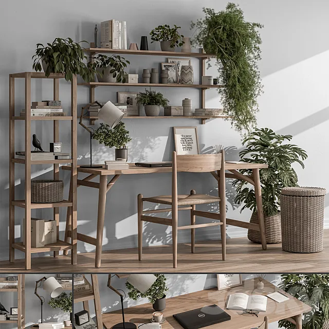 Home Office - Office Furniture 370 C 3D Model