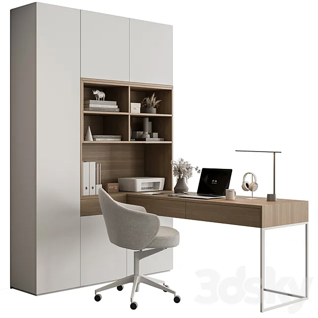 Home Office - Office Furniture 499 3D Model