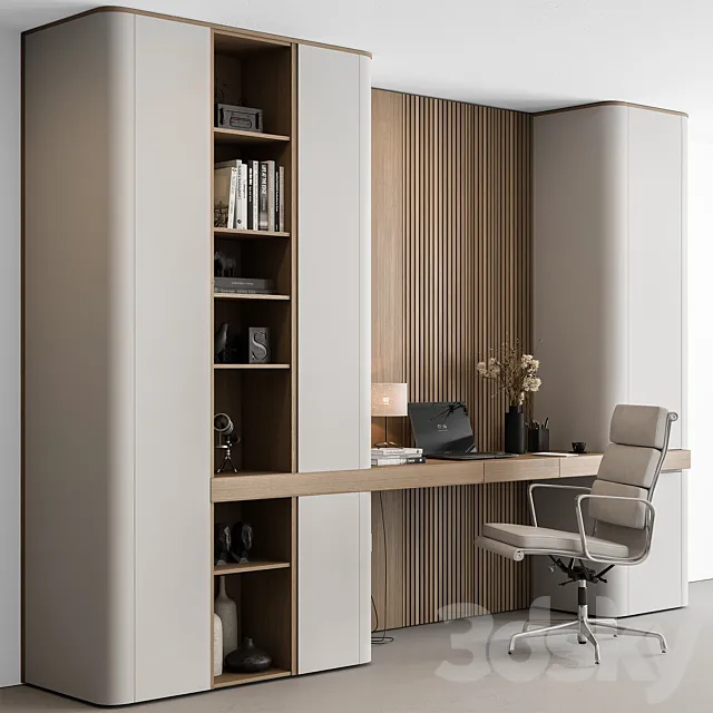 Home Office - Office Furniture 510 3D Model