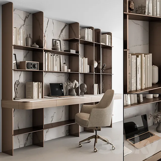 Home Office - Office Furniture 522 3D Model