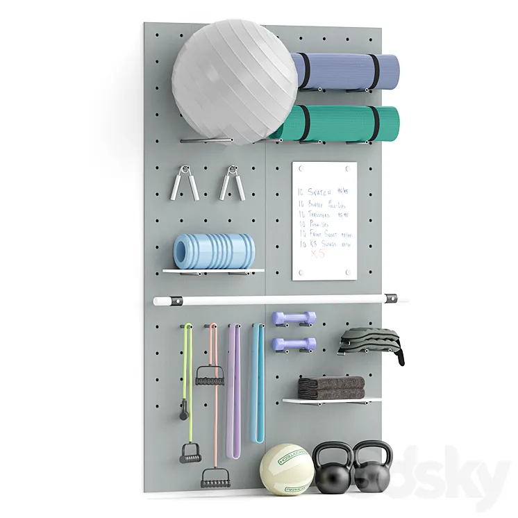 home sport equipment 3D Model Free