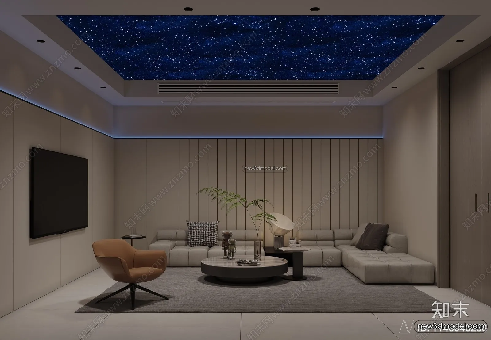 Home Theater - 3D Interior Scene - 3D Models - 052