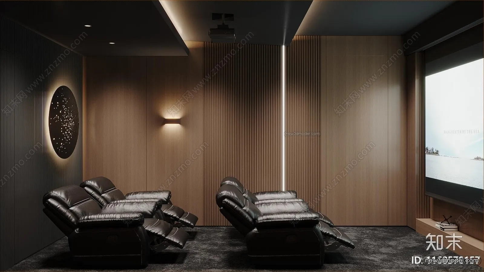 Home Theater - 3D Interior Scene - 3D Models - 057