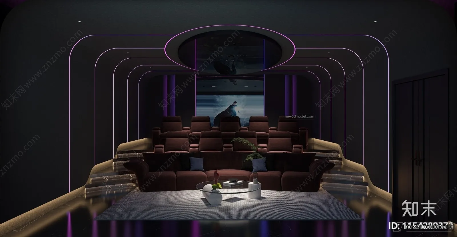 Home Theater - 3D Interior Scene - 3D Models - 068