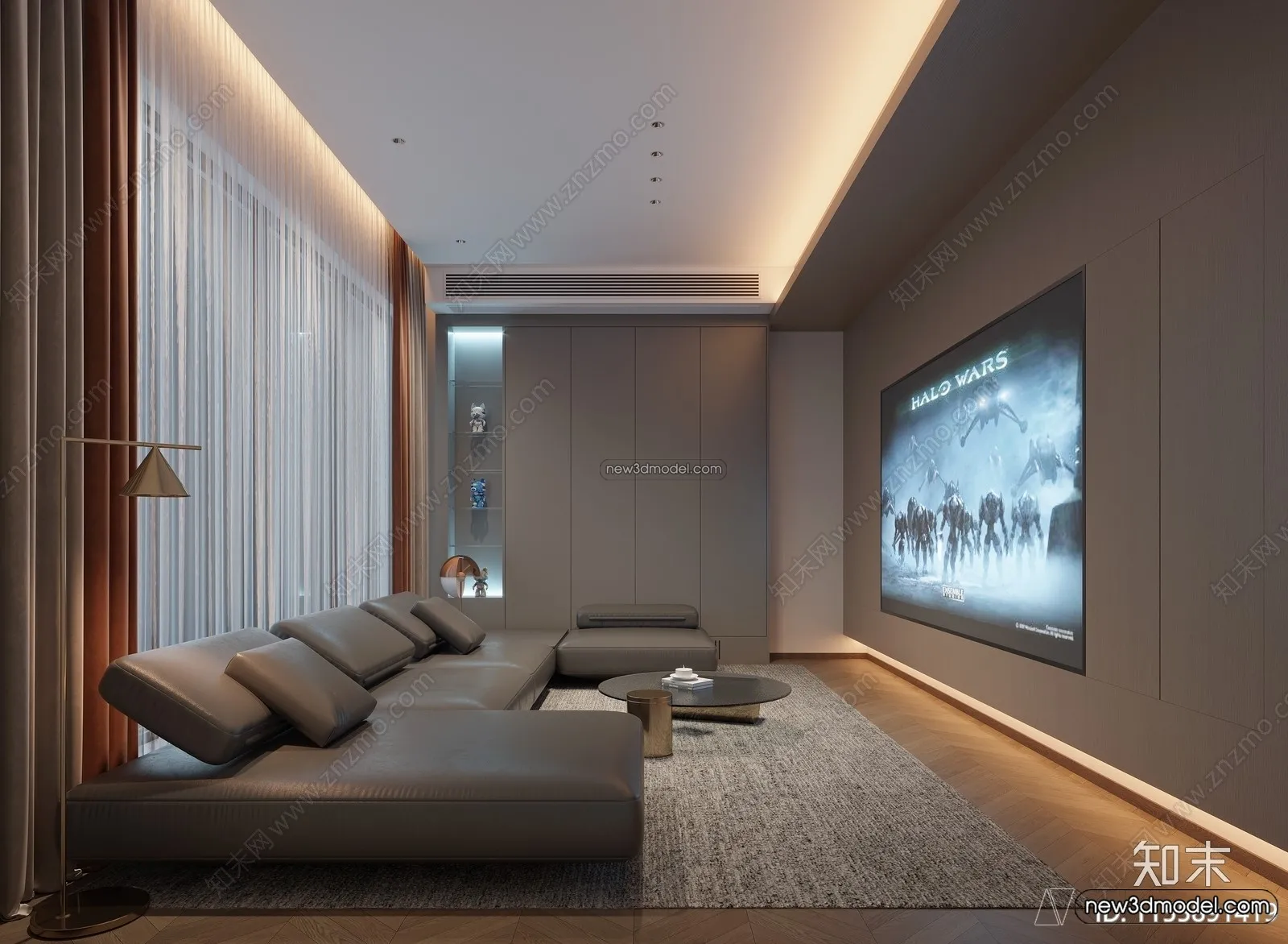 Home Theater - 3D Interior Scene - 3D Models - 070