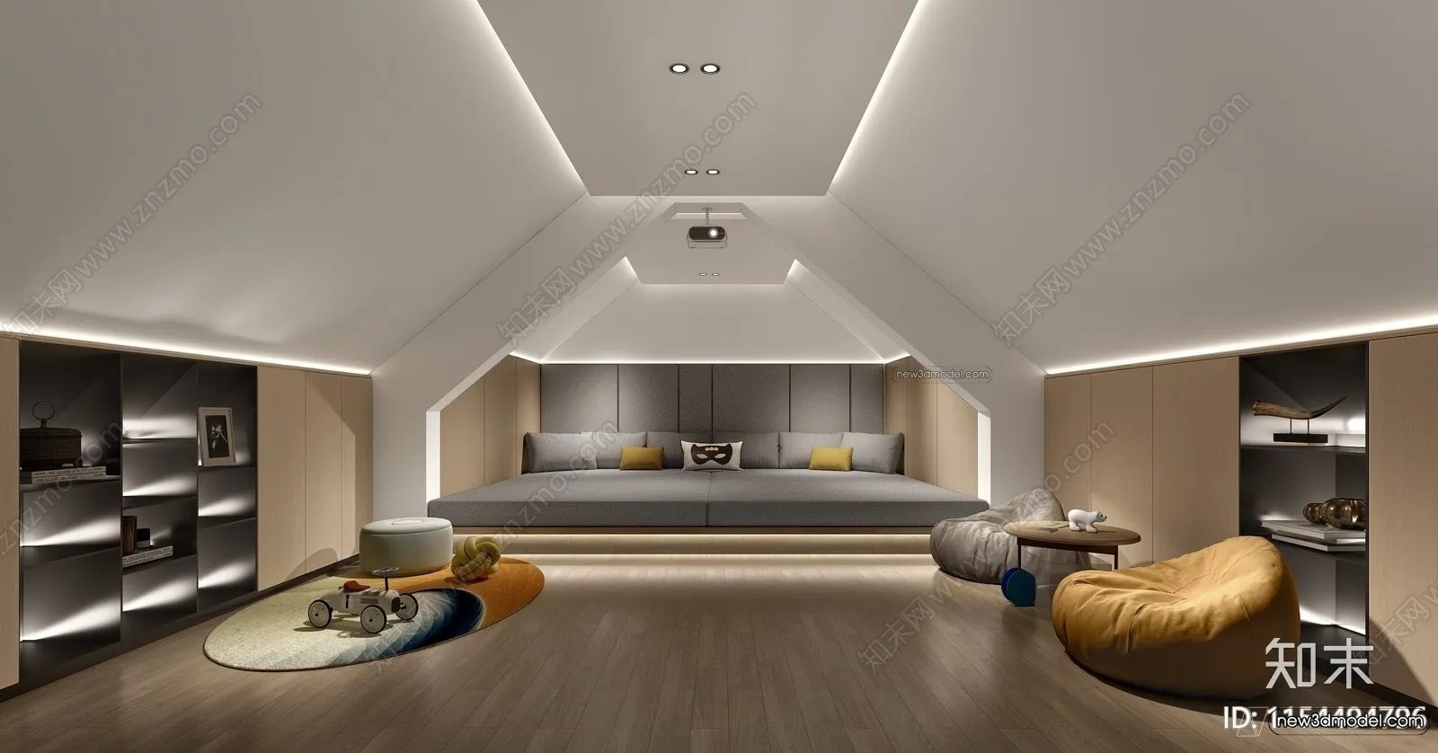 Home Theater - 3D Interior Scene - 3D Models - 071