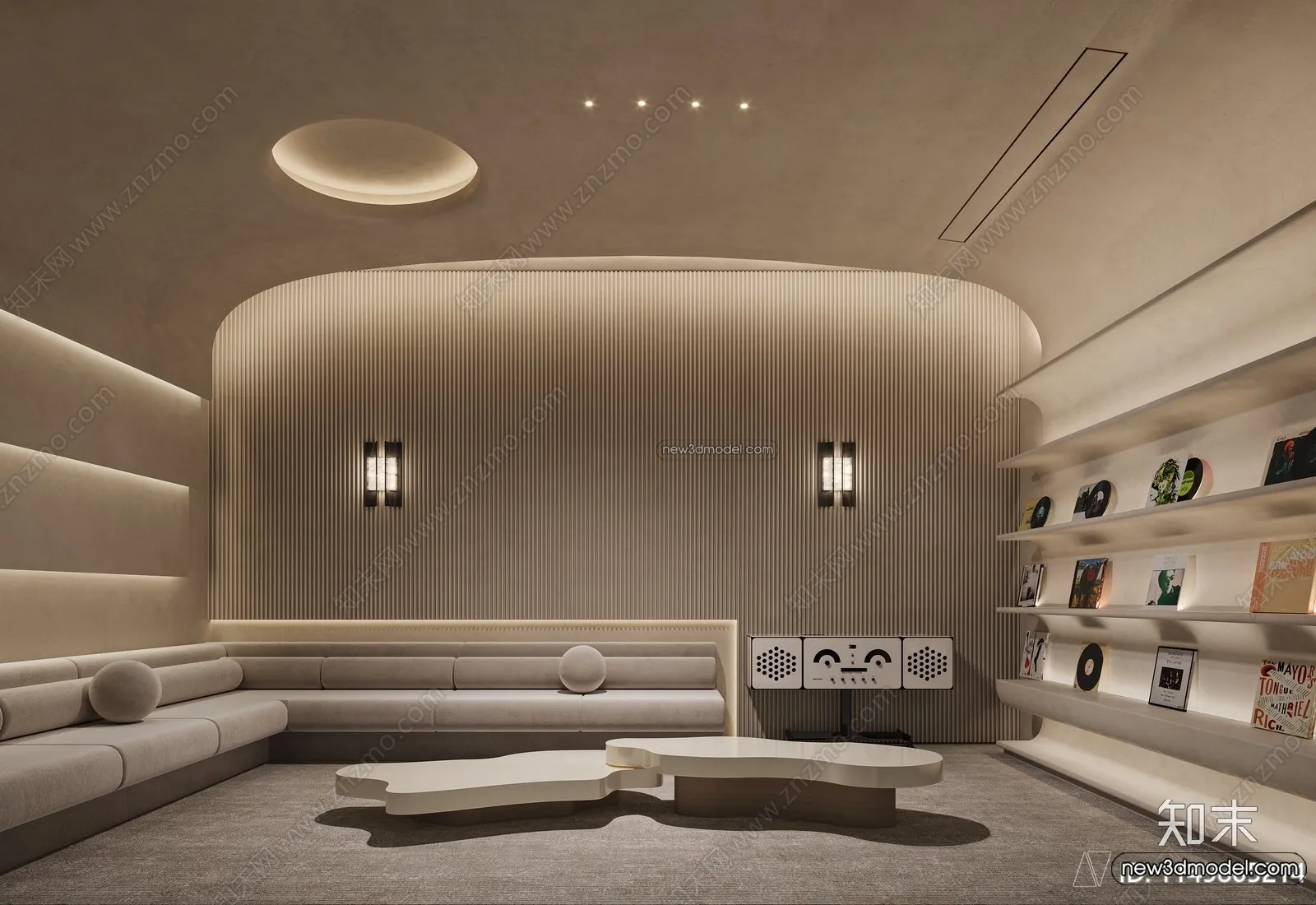 Home Theater - 3D Interior Scene - 3D Models - 083