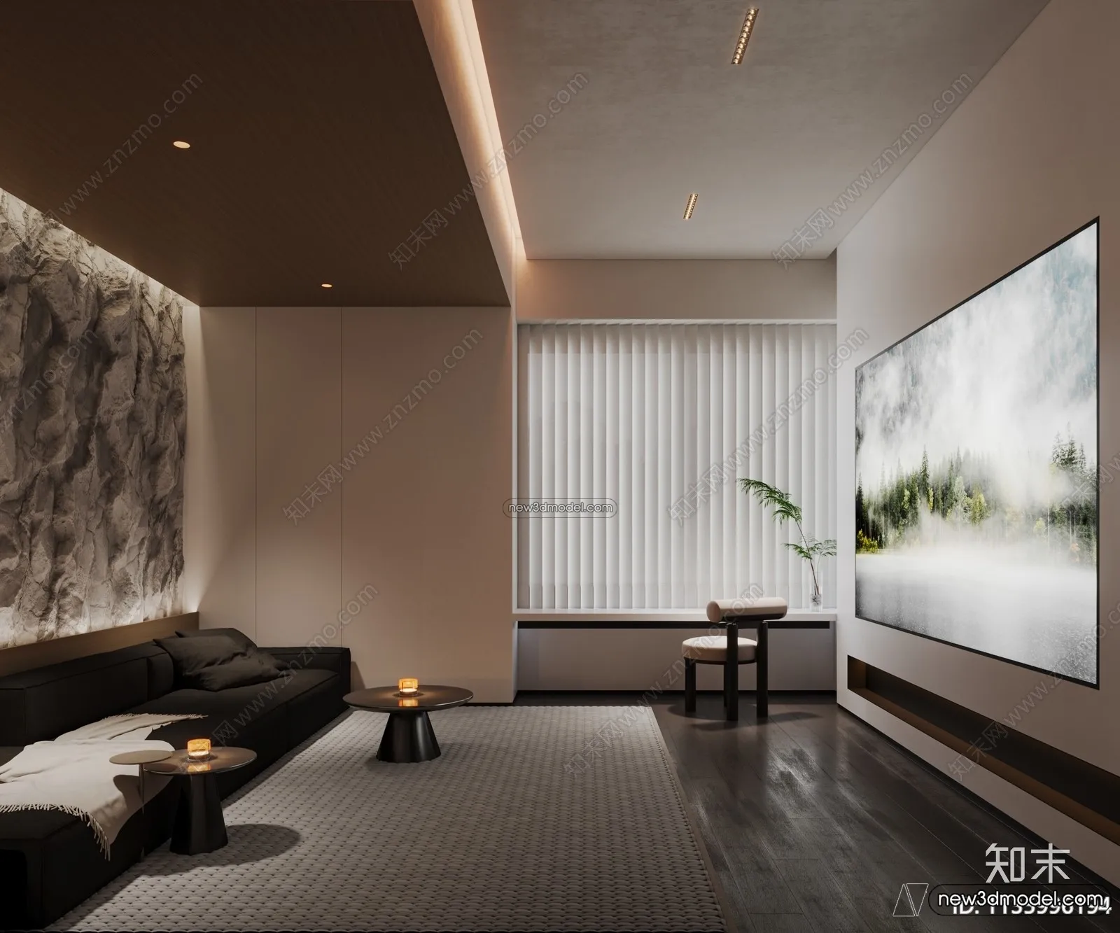 Home Theater - 3D Interior Scene - 3D Models - 091