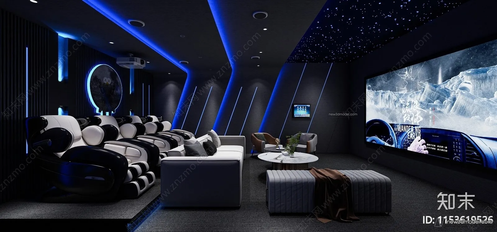 Home Theater - 3D Interior Scene - 3D Models - 103