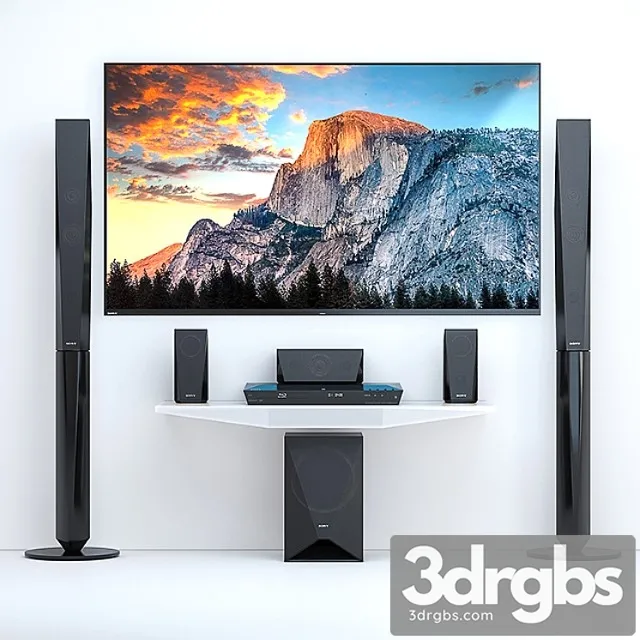 Home theater sony bdv-e4100 + tv sony af8