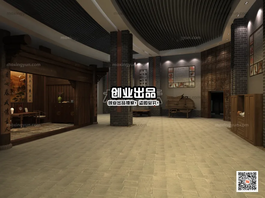 Homestay 3D Interior Scene - 3D Models - 001