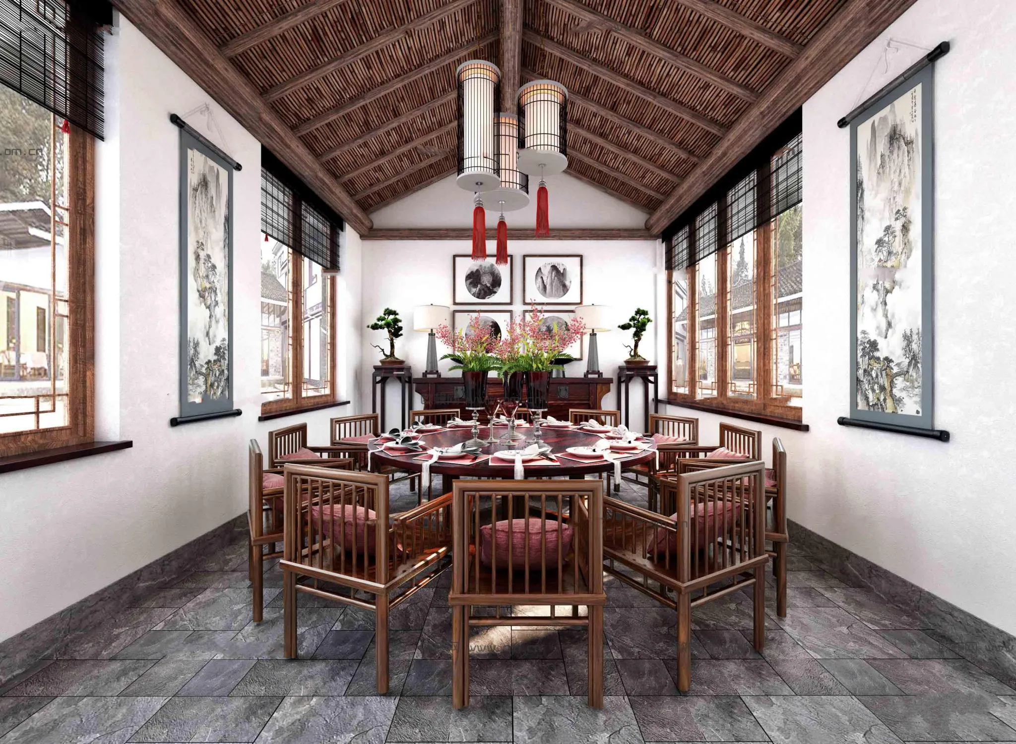 Homestay 3D Interior Scene - 3D Models - 005