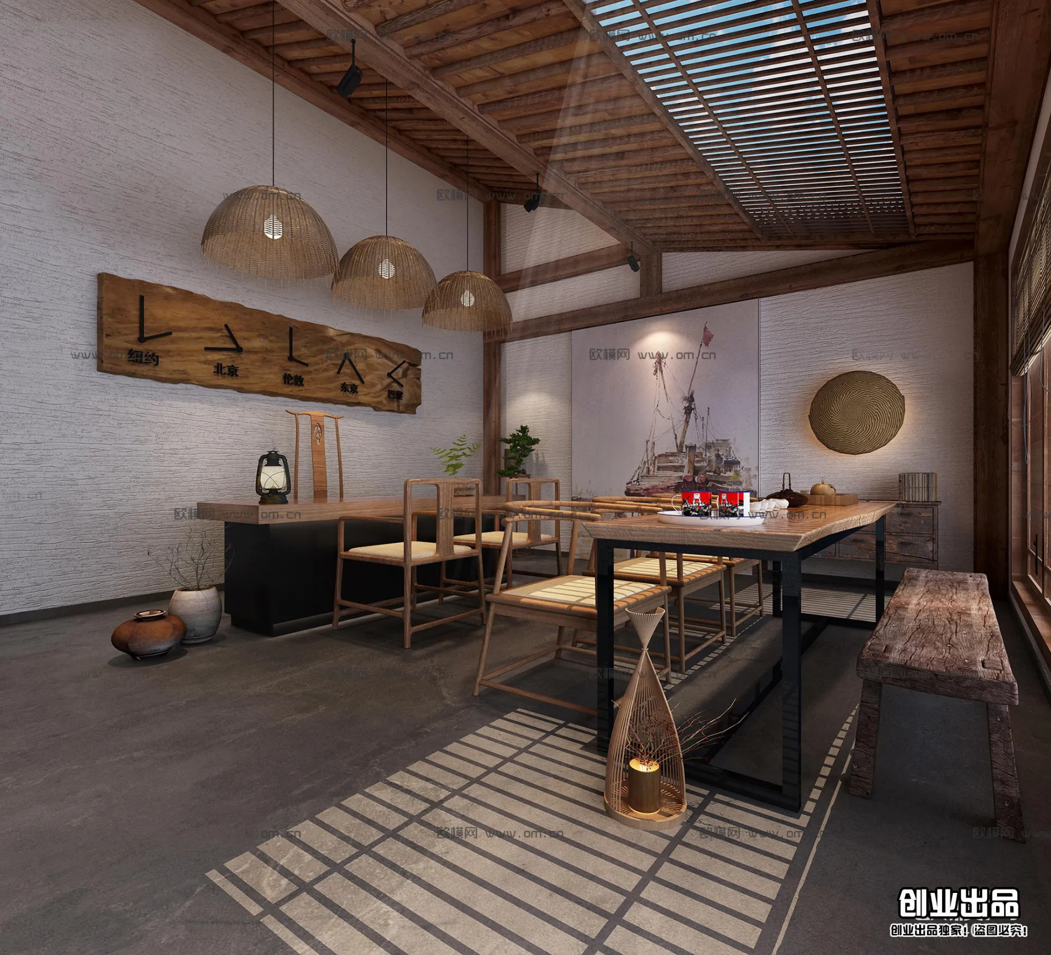 Homestay 3D Interior Scene - 3D Models - 006