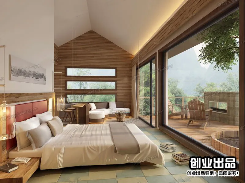 Homestay 3D Interior Scene - 3D Models - 008