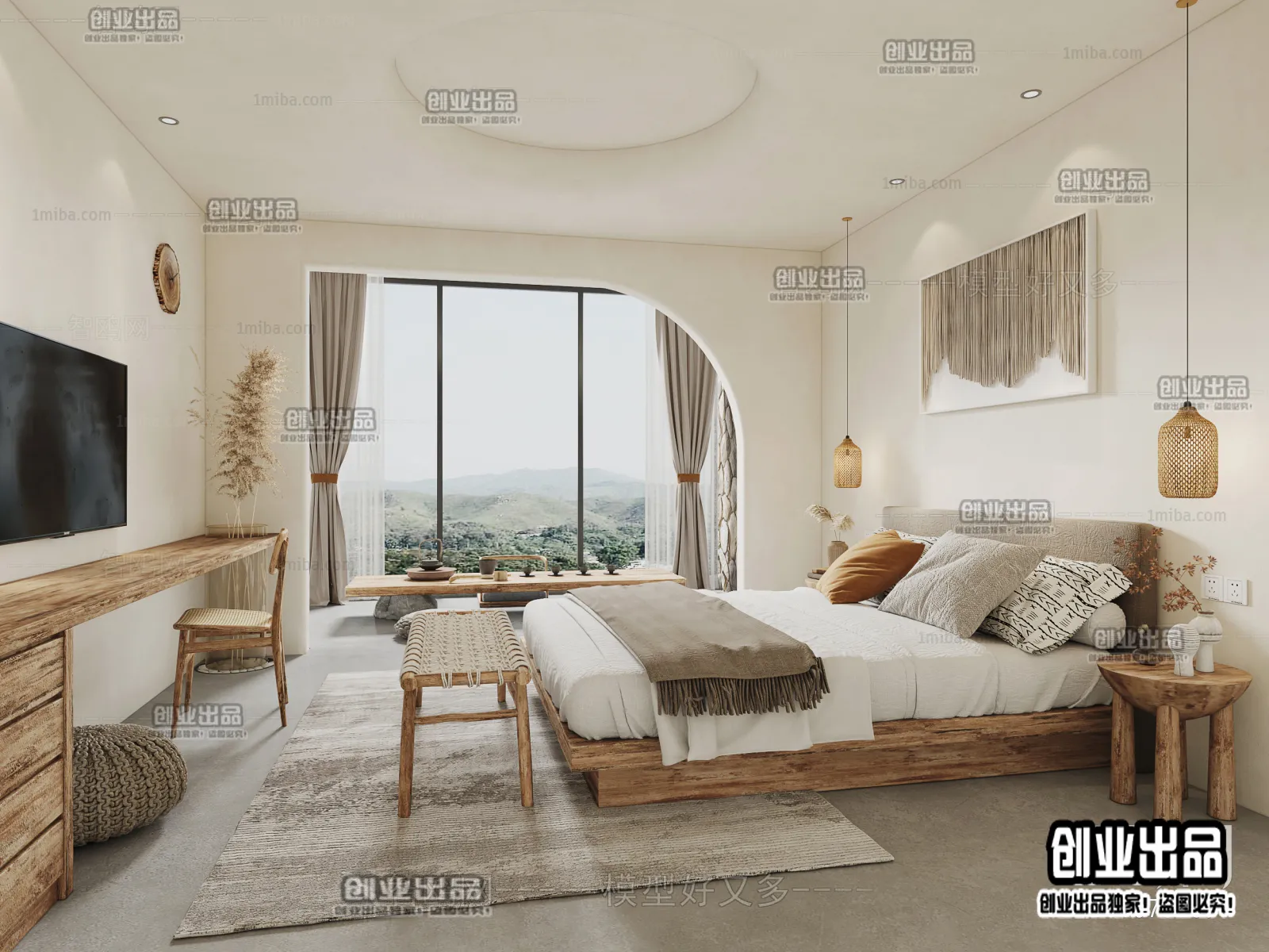 Homestay 3D Interior Scene - 3D Models - 013
