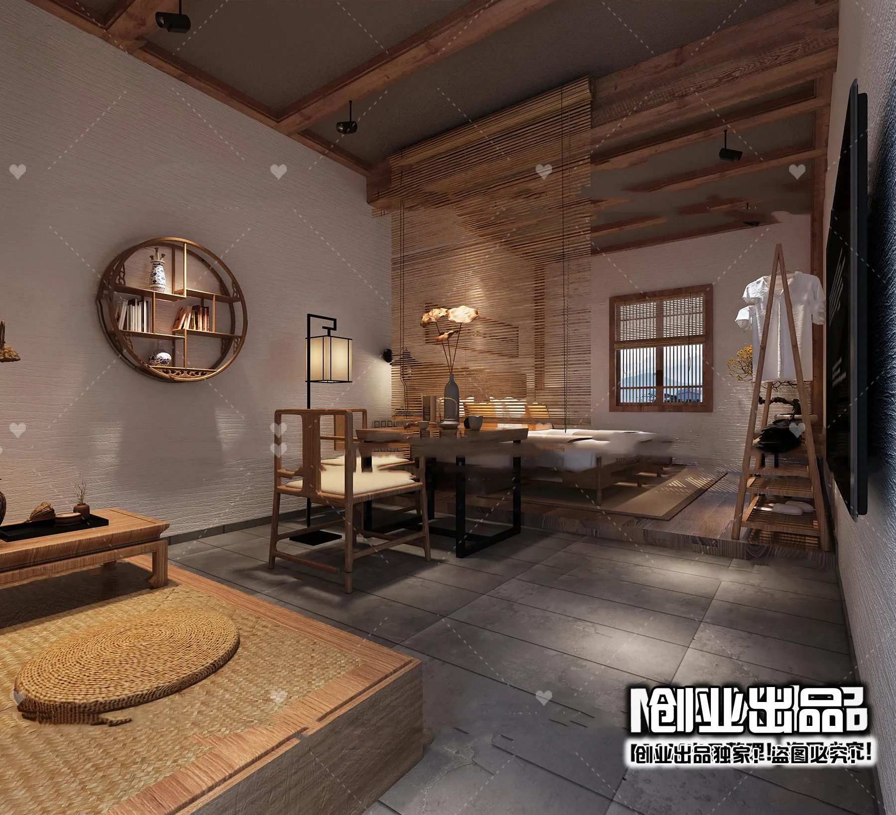 Homestay 3D Interior Scene - 3D Models - 018