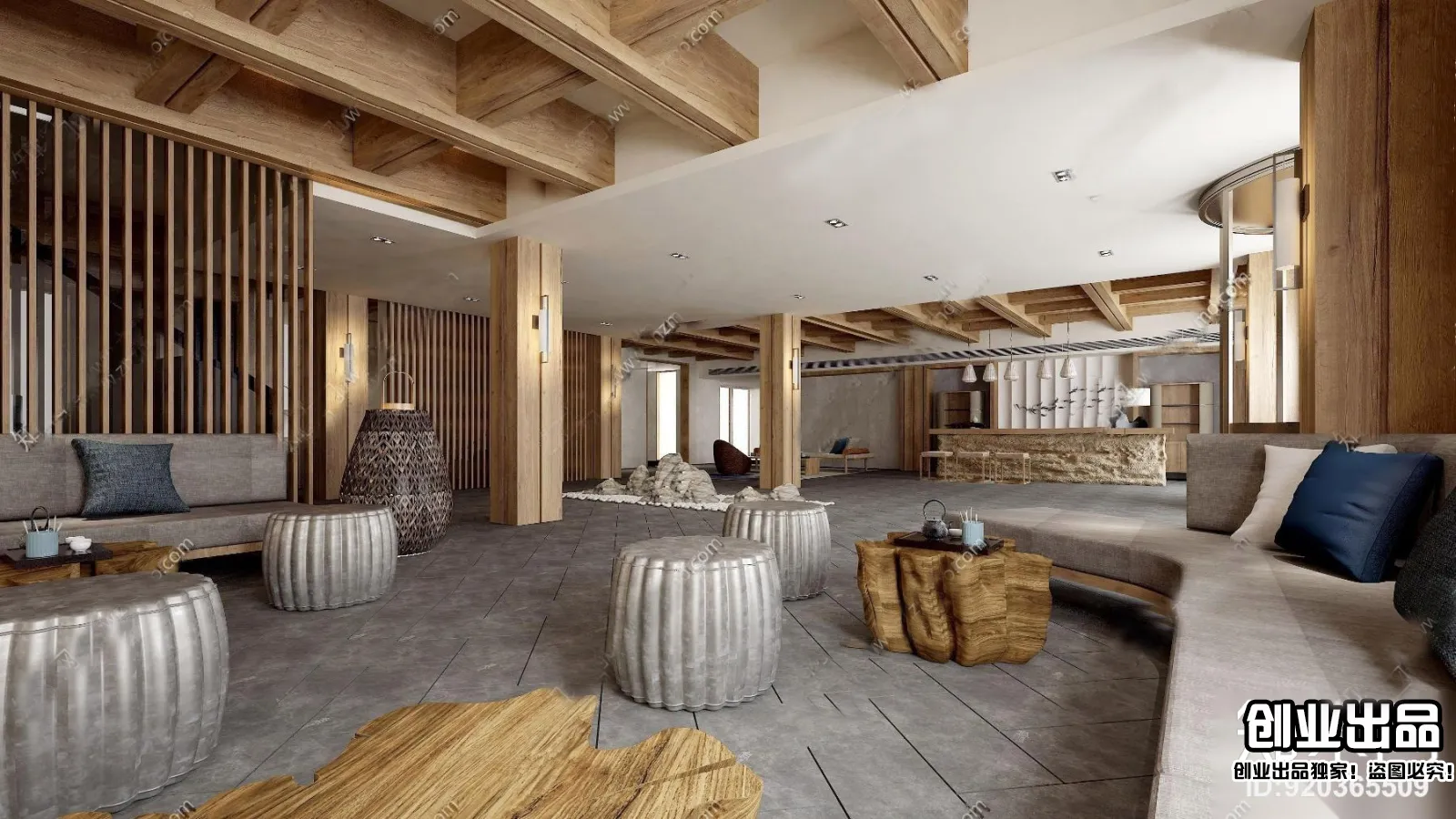 Homestay 3D Interior Scene - 3D Models - 019